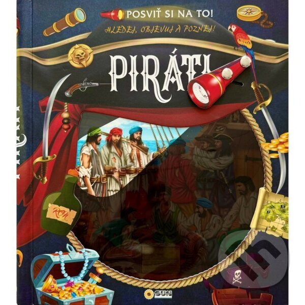 Levně Posviť si na to Piráti - Knížka s baterkou