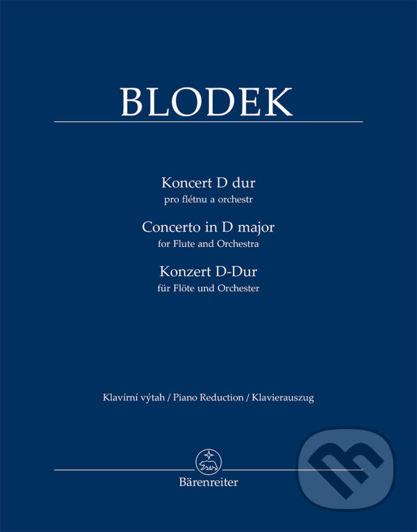 Levně Koncert D dur pro flétnu a orchestr - Vilém Blodek - kniha z kategorie Noty