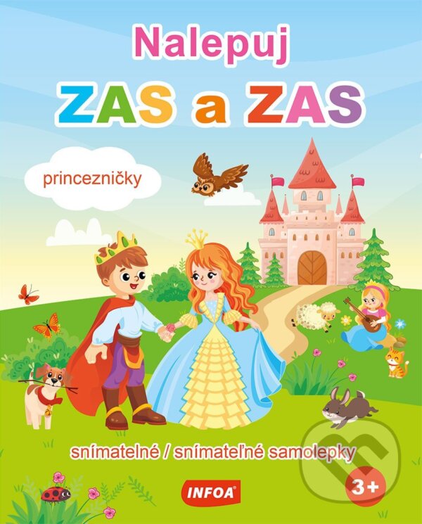 Levně Princezničky - snímatelné / snímateľné samolepky - kniha z kategorie Samolepky