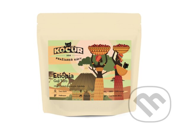 Kávy a čaje: Etiópia Guji Tero (Kocúr). Kocúr, 2025
