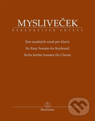 Levně Šest snadných sonát pro klavír - Josef Mysliveček - kniha z kategorie Noty