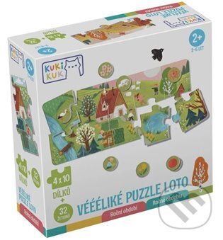 Levně Kukikuk Véééliké puzzle Roční období - kniha z kategorie Puzzle