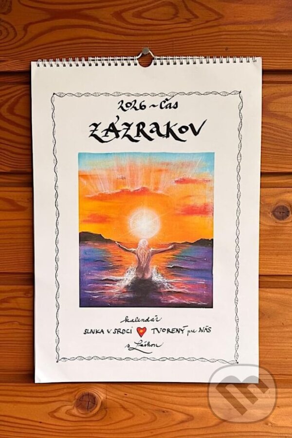 Nástenný kalendár Čas zázrakov 2026 (Janka Sofia Thomková). Slnko v Srdci, 2025