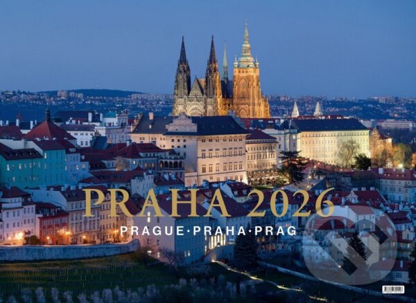 Levně Kalendář 2026 Prague - Praha - Prag - nástěnný