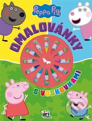 Levně Omalovánky s voskovkami Prasátko Peppa