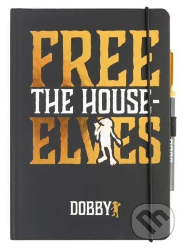 Levně Poznámkový blok s propiskou Harry Potter: Dobby je volný skřítek (A5 14,8 x 21 cm)