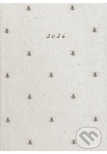 Diár 2026 - včely (Lucia Barabasová). Marigold journal, 2025