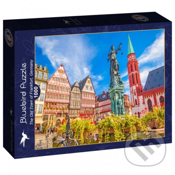 Levně Puzzle Staré mesto vo Frankfurte nad Mohanom, Nemecko - puzzle z kategorie Mestá a stavby