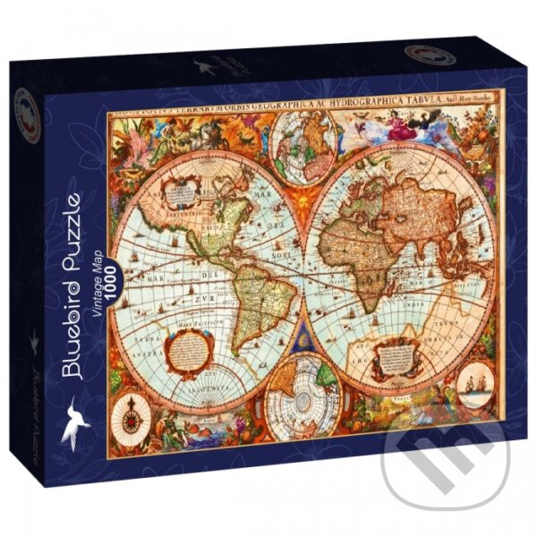 Levně Puzzle Historická mapa - Aimee Stewart - puzzle z kategorie Umelecké
