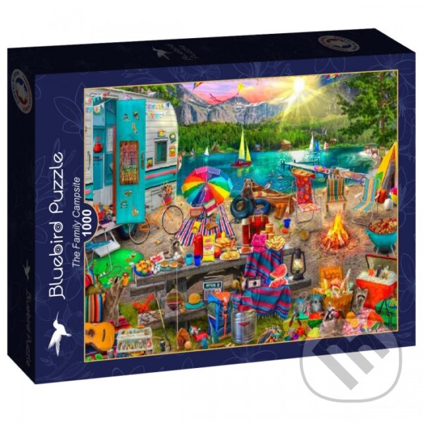 Levně Puzzle Rodinný kemping - Aimee Stewart - puzzle z kategorie 500 – 1000 dielikov