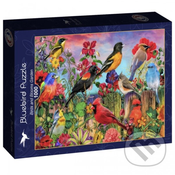 Levně Puzzle Záhrada vtákov a kvetov - Aimee Stewart - puzzle z kategorie 500 – 1000 dielikov