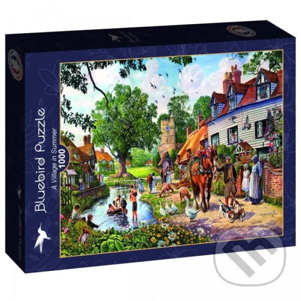 Levně Puzzle Dedina v lete - Steve Crisp - puzzle z kategorie 500 – 1000 dielikov