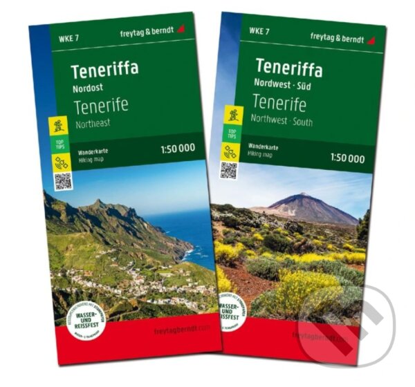 Levně Tenerife severovýchod, severozápad a juh set 1: 50 000