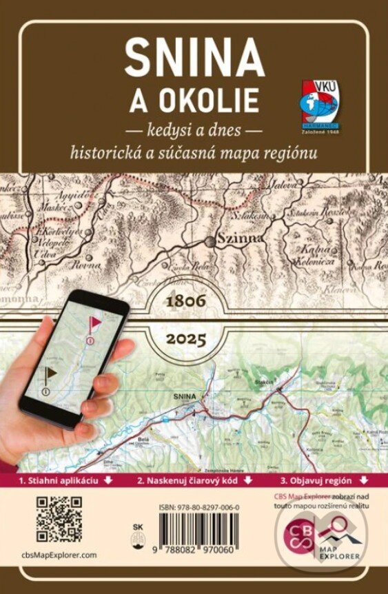 Snina a okolie – Kedysi a dnes (1: 120 000)