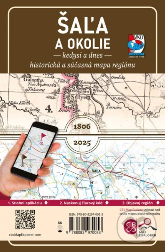 Levně Šaľa a okolie – Kedysi a dnes (1: 100 000)
