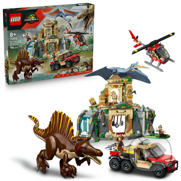 Spoločenská hra: LEGO® Jurassic World™ 76976 Letecká misia spinosaurusa a quetzalcoatlusa (LEGO). LEGO, 2025