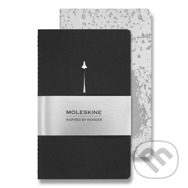 Levně Moleskine - set 2 zošitov NASA-inspired (čierny + sivý)