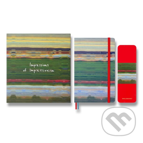 Sada Moleskine Impressionism - L, zápisník a pastelky