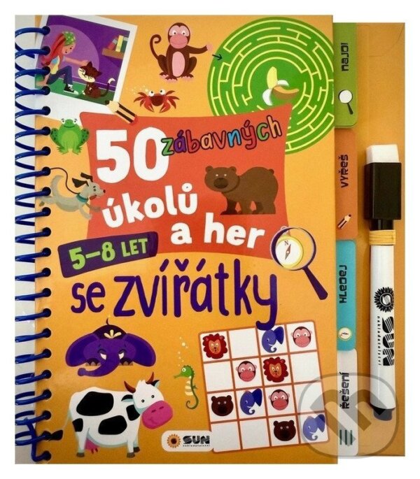 Levně 50 zábavných úkolů a her - Se zvířátky 5 - 8 let