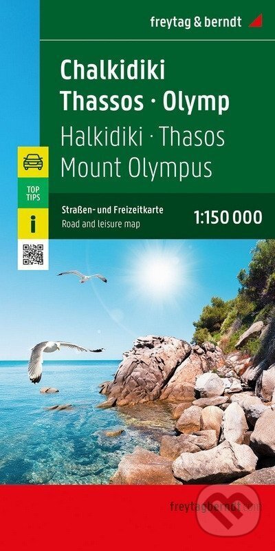 Levně Chalkidiki - Thasos - Olympus 1:150 000 / automapa a rekreační mapa