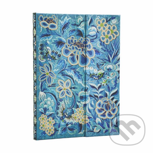 Levně Paperblanks - adresár Blue Willow (midi, magnetické zatváranie)