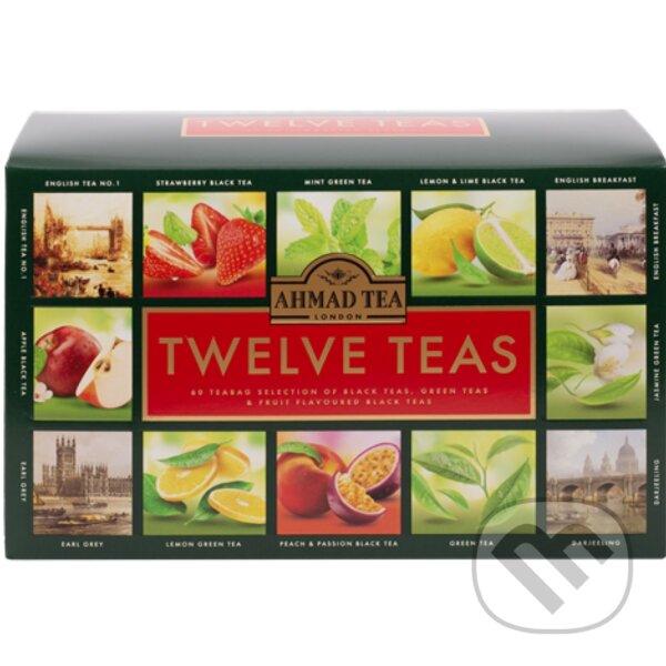 Kávy a čaje: Twelve Teas Selection (AHMAD TEA). AHMAD TEA