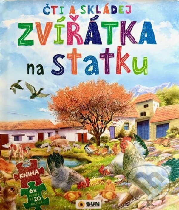 Levně Čti a skládej: Zvířátka na statku (kniha a 6 x puzzle) - kniha z kategorie Naučné knihy