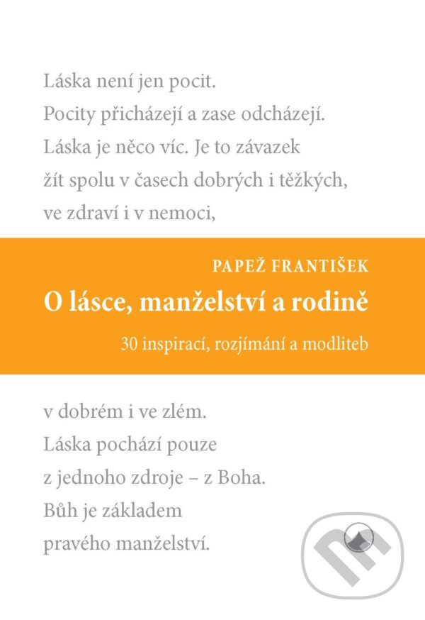 E-kniha: O lásce, manželství a rodině (Papež František). Karmelitánské nakladatelství, 2025