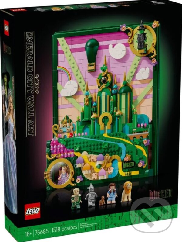 Levně LEGO® Wicked 75685 Nástenné umenie: Emerald City - hra z kategorie Ostatné