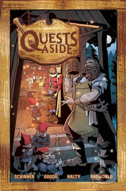 Kniha: Quests Aside Vol. 1 (Brian Schirmer a Adrian F. Wassel). Vault Comics, 2023
