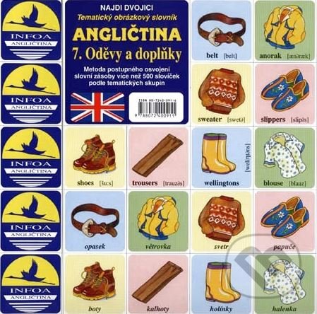 Levně Angličtina 7.: Oděvy a doplňky - kniha z kategorie Karty, pexeso