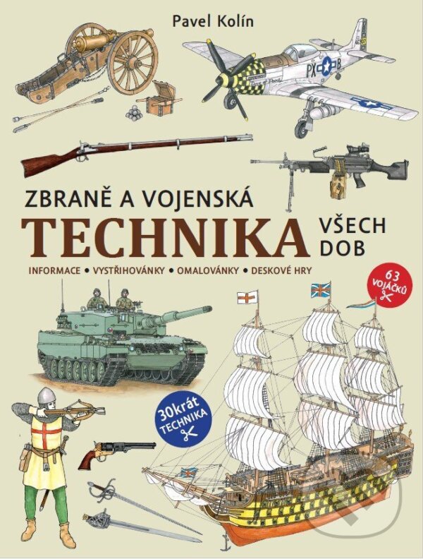 Kniha: Zbraně a vojenská technika všech dob (Pavel Kolín). Pikola, 2026