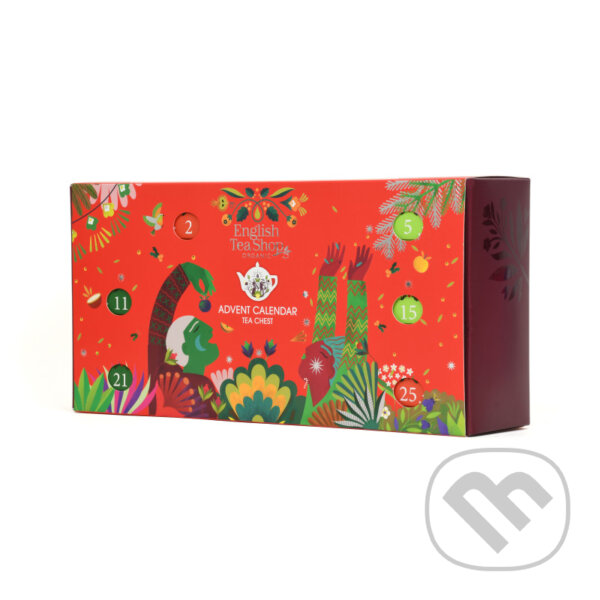 Levně Tea chest red advent calendar