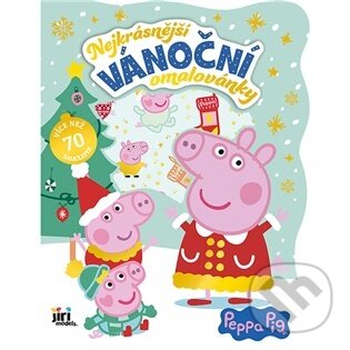 Levně Nejkrásnější vánoční omalovánky se samolepkami Prasátko Peppa