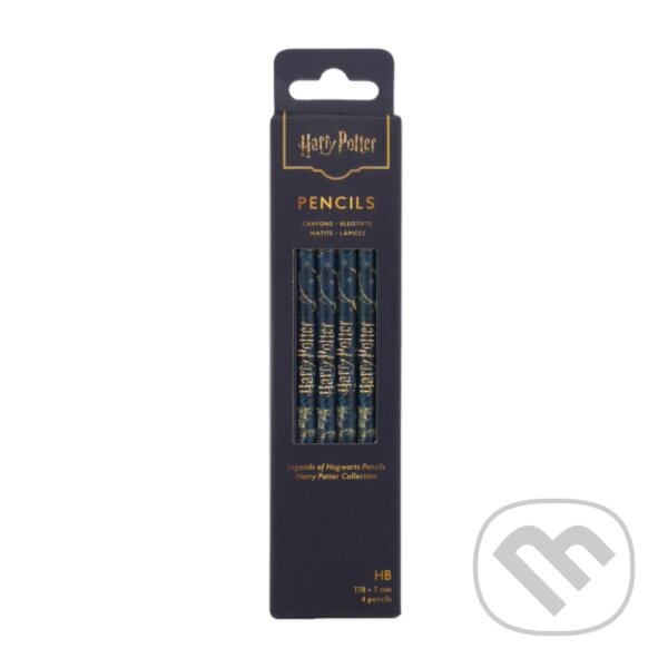 Paperblanks - sada 4 tužiek Legends of Hogwarts Pencils