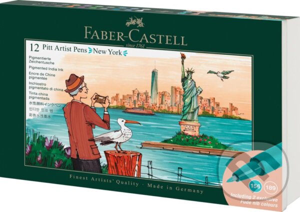 Levně PITT umelecké popisovače 12 set New York