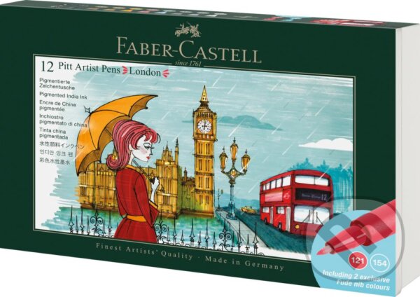 Levně PITT umelecké popisovače 12 set London