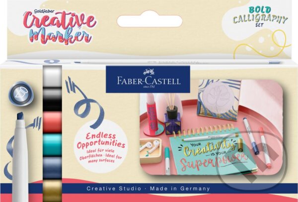 Popisovače Faber-Castell Creative Calligraphy - 6 ks
