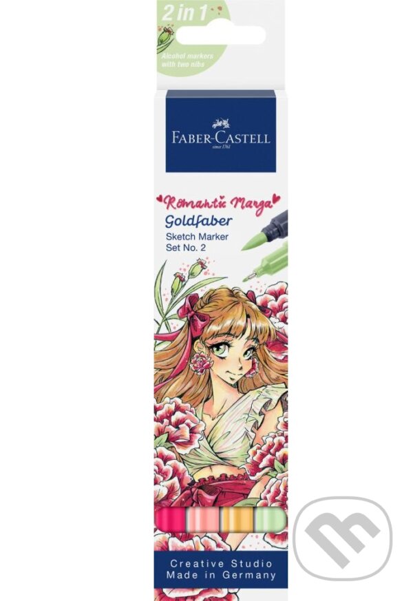 Popisovače Faber-Castell Goldfaber Creative Romantic Manga No. 2