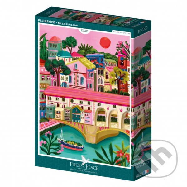 Levně Puzzle Florencia, Taliansko - Millie Putland - puzzle z kategorie 500 – 1000 dielikov
