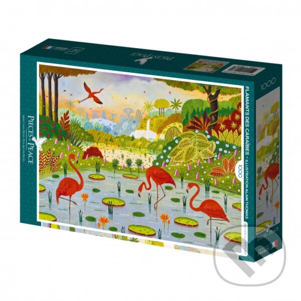 Levně Puzzle Karibské plameniaky - Alain Thomas - puzzle z kategorie 500 – 1000 dielikov