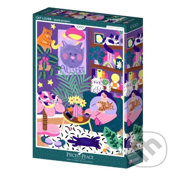 Puzzle Milovnice koček 1000 dílků