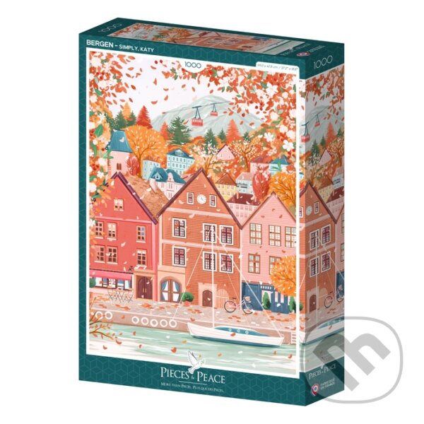 Levně Puzzle Bergen - Katy Simply - puzzle z kategorie Mestá a stavby