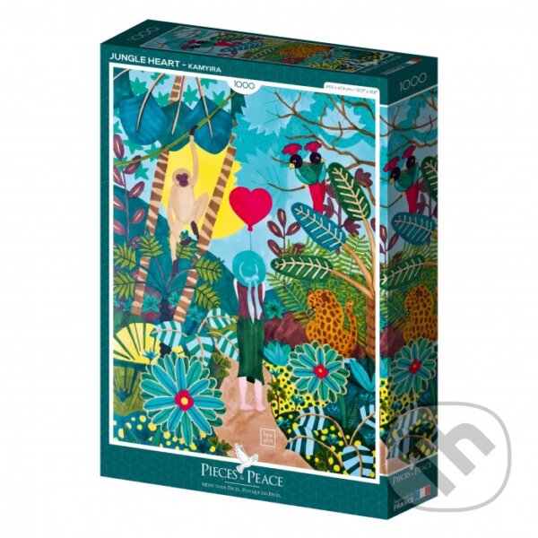 Levně Puzzle Srdce z džungle - Kamyira - puzzle z kategorie 500 – 1000 dielikov