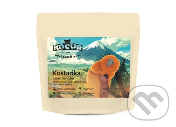 Kávy a čaje: Kostarika Cerro San Luis (Kocúr). Kocúr, 2025