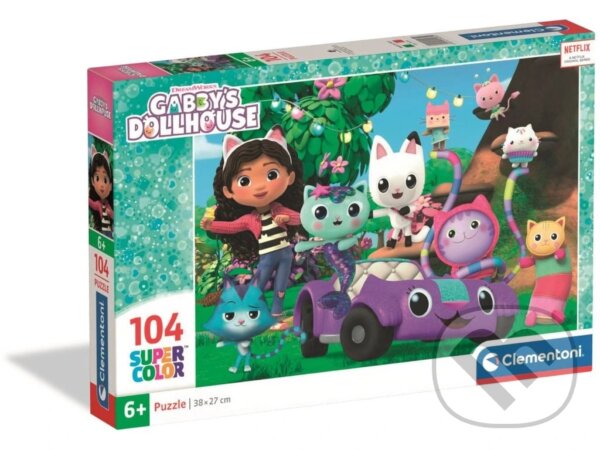 Levně PUZZLE 104 GABBY´S DOLLHOUSE 2025 - 2 - puzzle z kategorie 60 – 300 dielikov
