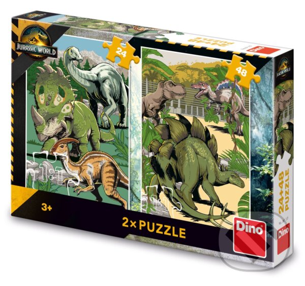 Levně Puzzle Jurský svět (24+48 dílků) - puzzle z kategorie 15 – 60 dielikov