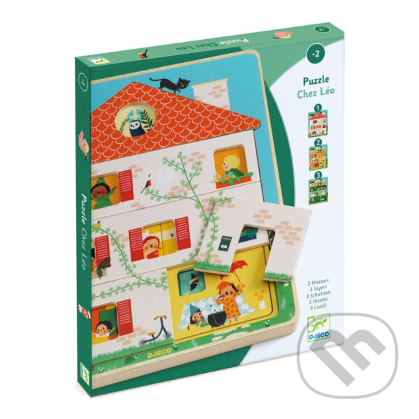 Levně Chez Leo: 12 dielne puzzle s 3 vrstvami - puzzle z kategorie Maxi dieliky