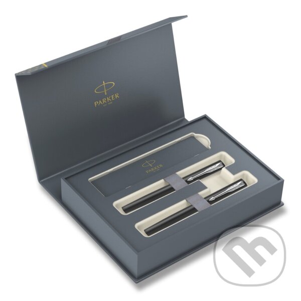 Parker Vector XL Black DUO box - sada plnicí pero a roller