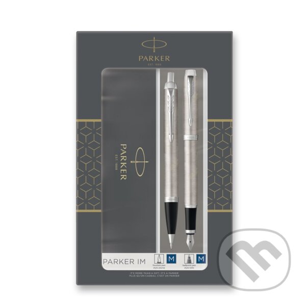 Parker IM Stainless Steel CT sada plnicí a kuličkové pero
